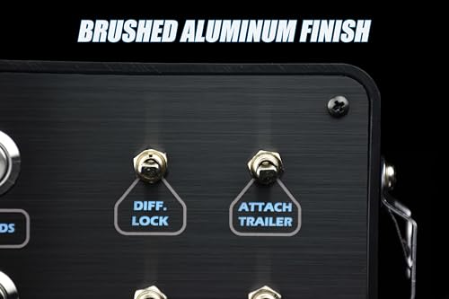 Image of Classic 2 Button Box for ATS /ETS2 (American Truck Simulator /Euro Truck Simulator) (Premium Black Brushed Aluminum Finish with CB Communications)