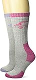 Ducks Unlimited Women's Heavyweight Full Cushion Wool Blend Boot Socks, Lilac/Fuchsia, Medium...