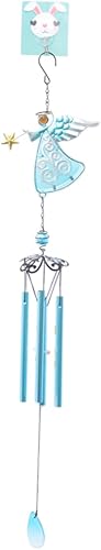 Miniatura 3 de GANAZONO Encantador colgante colgante colgante carillón de viento la campana madre cristal ángel campanillas de viento vintage al aire libre