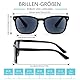 Fsread 3er-Pack Sonnenlesebrille Lesebrille Outdoor-Sonnenleser Getönte Lesehilfe Klassisch Retro Stil UV400 Schutz für Herren und Damen +1.5
