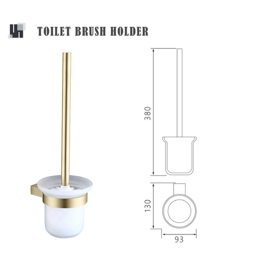 Accesorios de baño cepillados Dorados, Juego de herrajes, Soporte para Cepillo de baño, Soporte para Papel, toallero, Gancho para Bata, jabonera, toallero, Soporte para Cepillo de baño