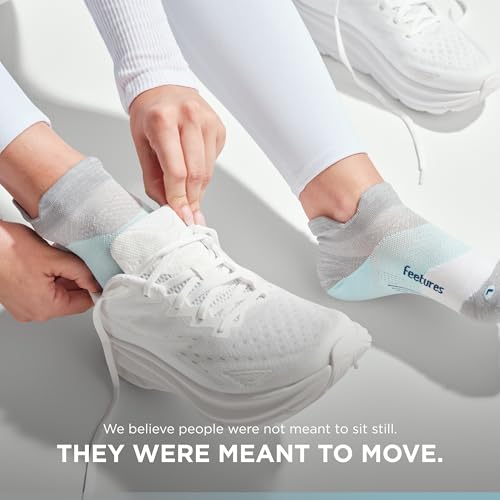 Image of Feetures Elite Light Cushion Mini Crew Sock - Sport Sock with Targeted Compression