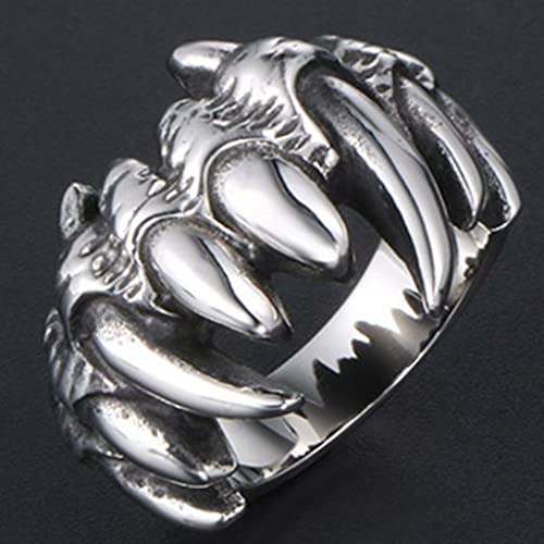 Jude Jewelers Stainless Stee Retro Vintage Gothic Death Wolf Teeth Skull Cocktail Party Biker Holiday Ring3