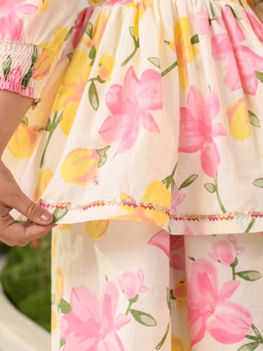 Image of Pspeaches Girls Kurta with Sharara