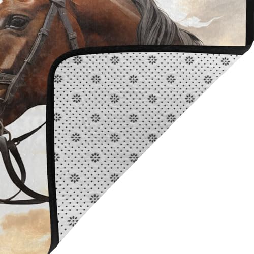Tapis de sol salon et chambre doux 182x121 cm lavable