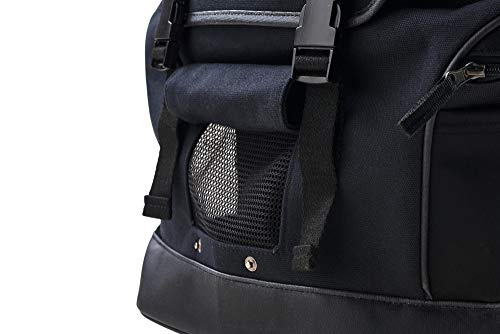 Madison Rucksack zum einfachen Transport von Hunden und Katzen Farbe schwarz, Größe one-Size