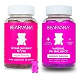 BEARVANA Top Support Gummies & Vaginal pH Balance & Wellness Gummies for Women Bundle