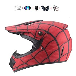 kinder motorhelm, kinder motorcross helm (bril, handschoenen, masker, handschoenen) Crosshelm met veiligheidsbril…