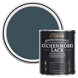 Rust-Oleum abwaschbare Küchenschrankfarbe in dunkelblau mit Matt Finish - Abendblau 750ML