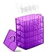 LifeSmart USA Stackable Storage Container Purple 50 Adjustable Compartments Compatible with Lego Dimensions LOL Surprise Littlest Pet Shop Arts and Crafts and More (Standard 5 Tier)