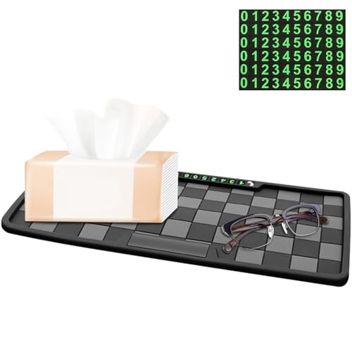 Tapis de voiture multi-usages pour tableau de bord support antidérapant téléphone