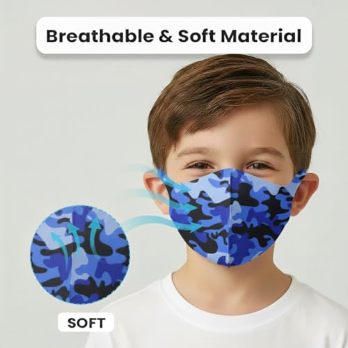 Image of Yugan Anti Pollution Reusable and Washable Face Mask for Adult, Unisex, Soft Breathable Oxford Fabric (Black)