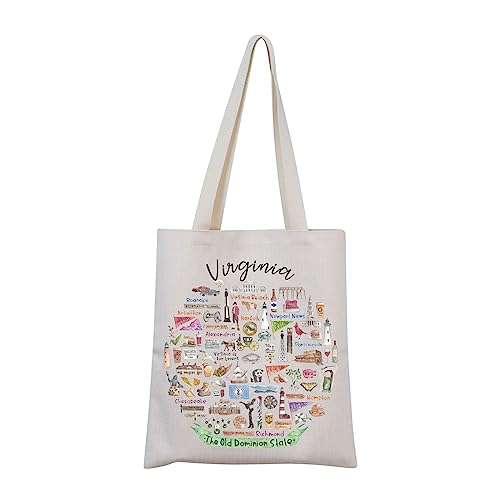 Bolsa feminina Virginia: Presente de viagem Welcome to Virginia, Bolsa Virginia, Large