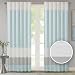 Madison Park Armhest Curtain Solid Window Valance Rod Pocket Short Drapes for Bedroom Livingroom and Dorm, 50x84, Aqua