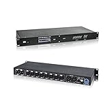 V-Show 8 port Artnet DMX Controller - 3 PIN DMX Splitter XLR Input and output, 4096 DMX Channel 8 Port Signal Amplifier for Stage Lighting Shows