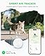 Smart Pet Tracker Halsband für Katze - Pet Location Tracker mit Halter, Keine monatliche Gebühr,kompatibel mit A-pple Air-Tag Find My (nur iOS), Anti-Verlust-Tracking-Gerät für Haustiere