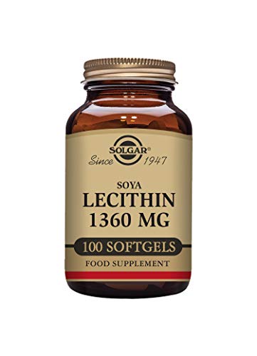 Solgar E1540 Lecithin 1360Mg, 100 Softgels cover
