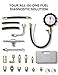 AUTOWN Fuel Pressure Tester Kit 0-140PSI with Adapters for Cars, Trucks, ATVs, Fuel Pump Injector, Fuel Pressure Gauge Diagnostic Tool