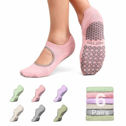 YOTTOY Pilates Socks for Women(6 Pairs)–Breathable - image 1