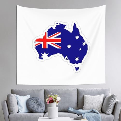 Tapiz grande de bandera australiana, decoración de pared para fondo de cuarto