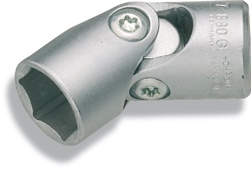 Hazet 880G-13 Inserto Chiave a Bussola con Snodo, Argento, Attacco Quadro, Cavo, 10 mm 3/8 di Pollice