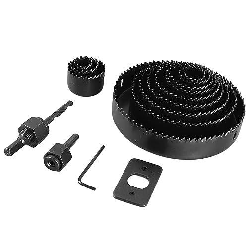 Set de 16 sierras de vaso de acero carbono para madera miniatura 7