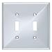 BRAINERD 135874 Beverly Double Toggle Switch Wall Plate / Switch Plate / Cover
