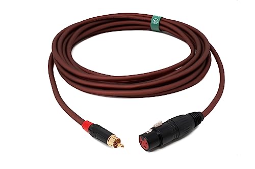 Câble RCA mâle vers XLR 3 broches femelle cordon audio 5m rouge System-S