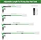 AQQA Siphon Aquarium Reiniger, Aquarium Sauger Bodengrund Reinigen, 3 in 1 Mulmsauger Aquarium mit Einziehbares Verlängerungsrohr und Fixierung am Aquarium, Manueller Wasserwechsel und Sandreinigung