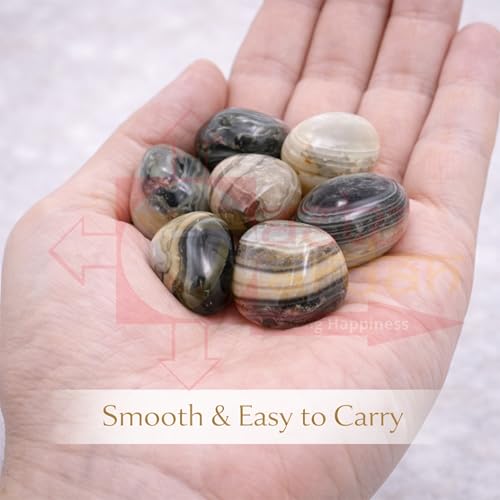 Image of Crystal Sulemani Tumble Stone |50 gm Tumbled Gemstones | Reiki Healing Stones | Home Decor Pebbles | Aquarium Gravel | Garden & Table Decor