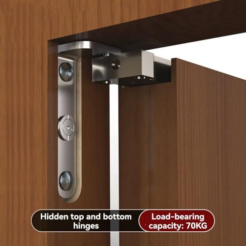 Charnière en bois cachée réglable et robuste pour porte de chambre moderne - 6