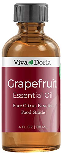 Viva Doria 100% Pure Grapefruit Essential Oil, Undiluted, Food Grade, Natural Aromatherapy Grapefruit Oil, Made in USA, 118 mL (4 Fluid Ounce)