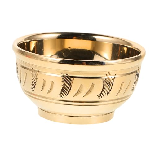 Garneck Tazza in Rame Per Offerte Buddiste Contenitore Per Acqua Santa Decorazione Per Casa Ciotola Ergonomica Per Rituali e Cerimonie