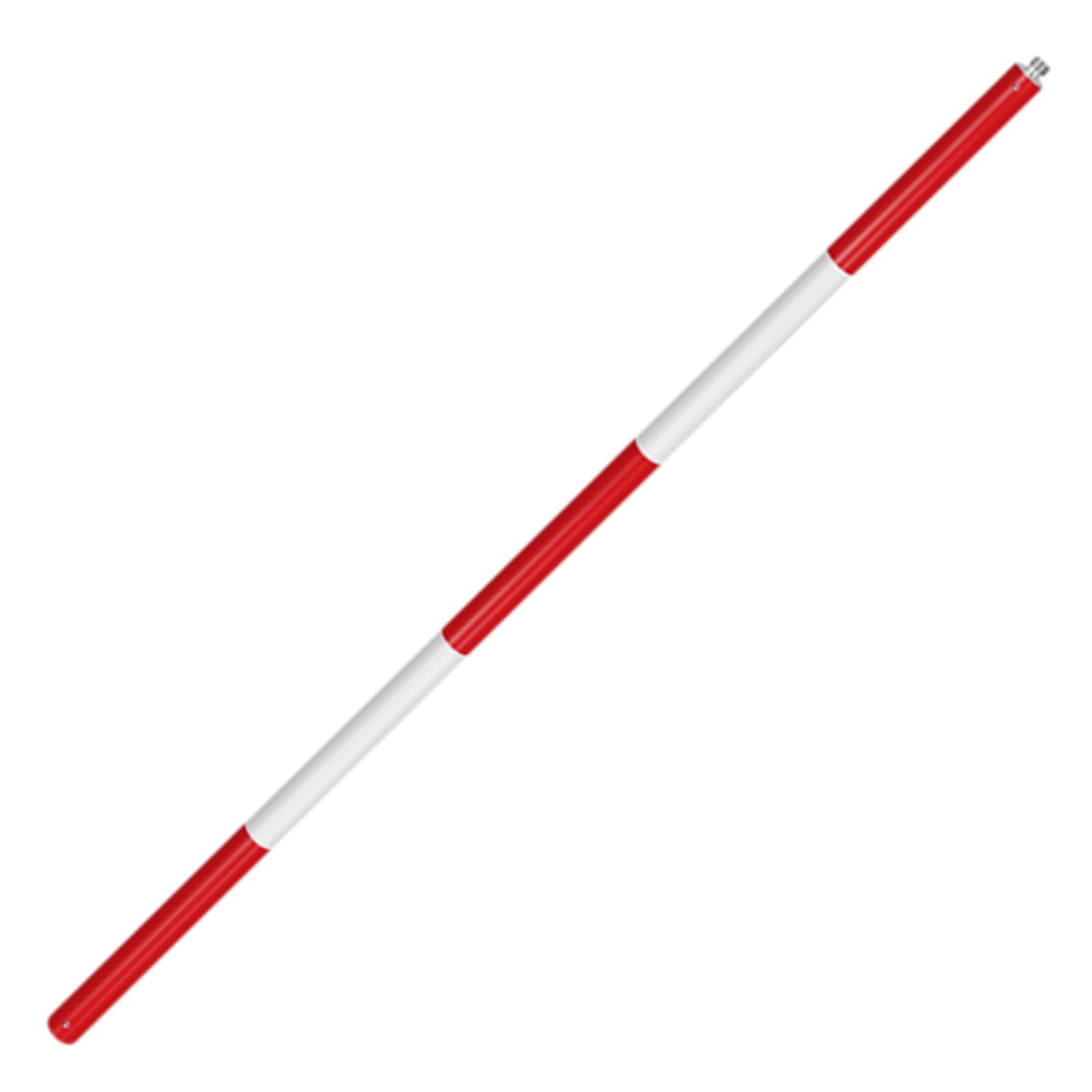AMZBNEIDI Duty Alummsurvey Pole, Telescopic Aluminum Survey Pole Red and White Multiple Sizes(Middle single section 1m)