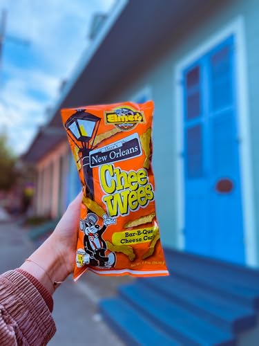 Elmer's New Orleans Chee-wee's, Authentic NOLA BBQ Flavor, Irresistible Crunchy Snack Delight 2 oz Bags, Pack of 6