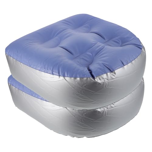 FRCOLOR Portable Spa Seat Cushion Inflatable Bath Tub Seat Pad for Women Thickened Bath Accessories for Adults Suction Cups