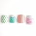 Cute Animals Children Fake Nails 24 Pcs Cat Pig Spot Lines Pre-glue Press on Nail Tips Nail Enfants Spots Embellishment