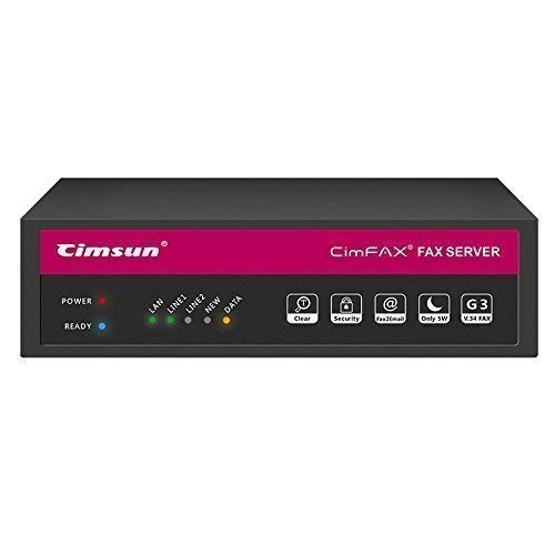 CimFAX H5 High Speed 33.6k Fax Server Auto Save FAX as PDF 100 Users Paperless Fax Machine Cost-Effective Fax Modem Fax Via Telephone Line (4GB) #1