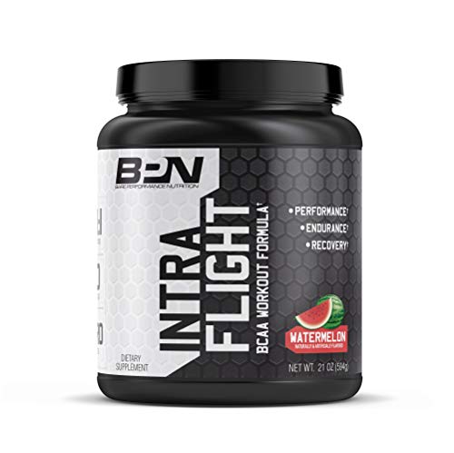 Bare Performance Nutrition, Intra-Flight, Branch Chain Amino Acids, Ultimate Endurance Supplement, Increase Endurance and Stamina, 2:1:1 BCAA + Recovery (Watermelon)