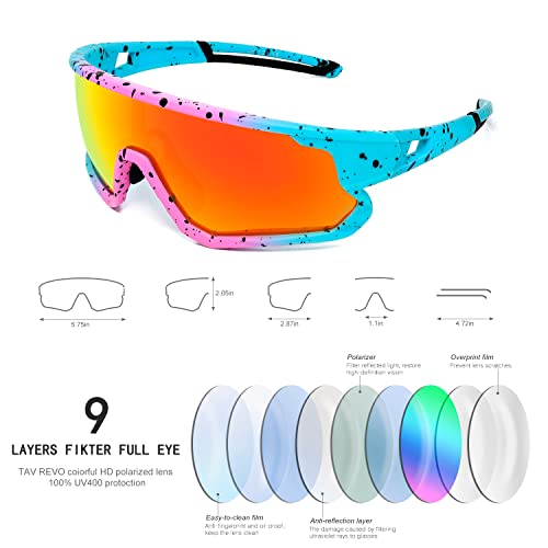 Fmy Polarized Cycling Glasses For Men Women, Uv400 Protection Sports Sunglasses For Baseball Running Fishing Golf #TOP3