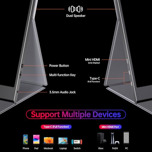 Image of Anyuse 15.6 inch 4K UHD IPS HDR USB-C HDMI Monitor