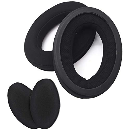 HD515 Coussinets d'oreille de Rechange pour Casque Sennheiser HD598, HD598SE, HD598CS, HD515, HD555, HD595, HD558, PC360 Casque Cache-Oreilles (Lamy Velours Black earpad 1pair)