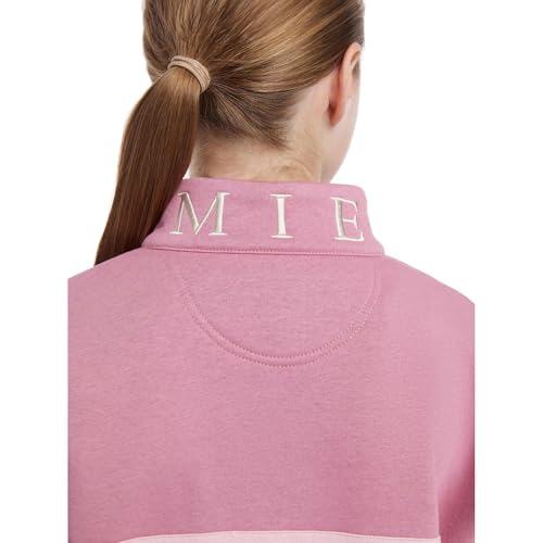 LeMieux Young Rider Kate Quarter Zip Childrens Sweater - Blossom - 09-10 years3