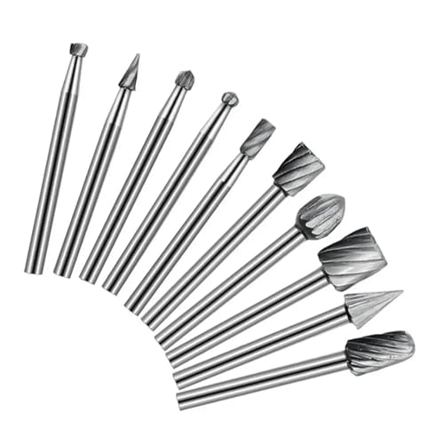 Kit de forets à bois en acier rapide | Set de 6 fraises à meuler et sculpter - 5