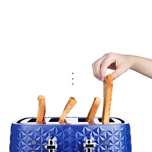 NXYJD Edelstahl-Toaster mit Composite-Doppel Groove Control, 4 Scheiben-Schlitz Extra Wide Toaster Best Rated Prime for… – Bild 3