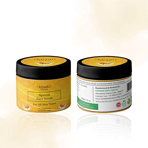 Image of Khadi Veda Apricot Face Scrub For All Skin Types 50 Gm
