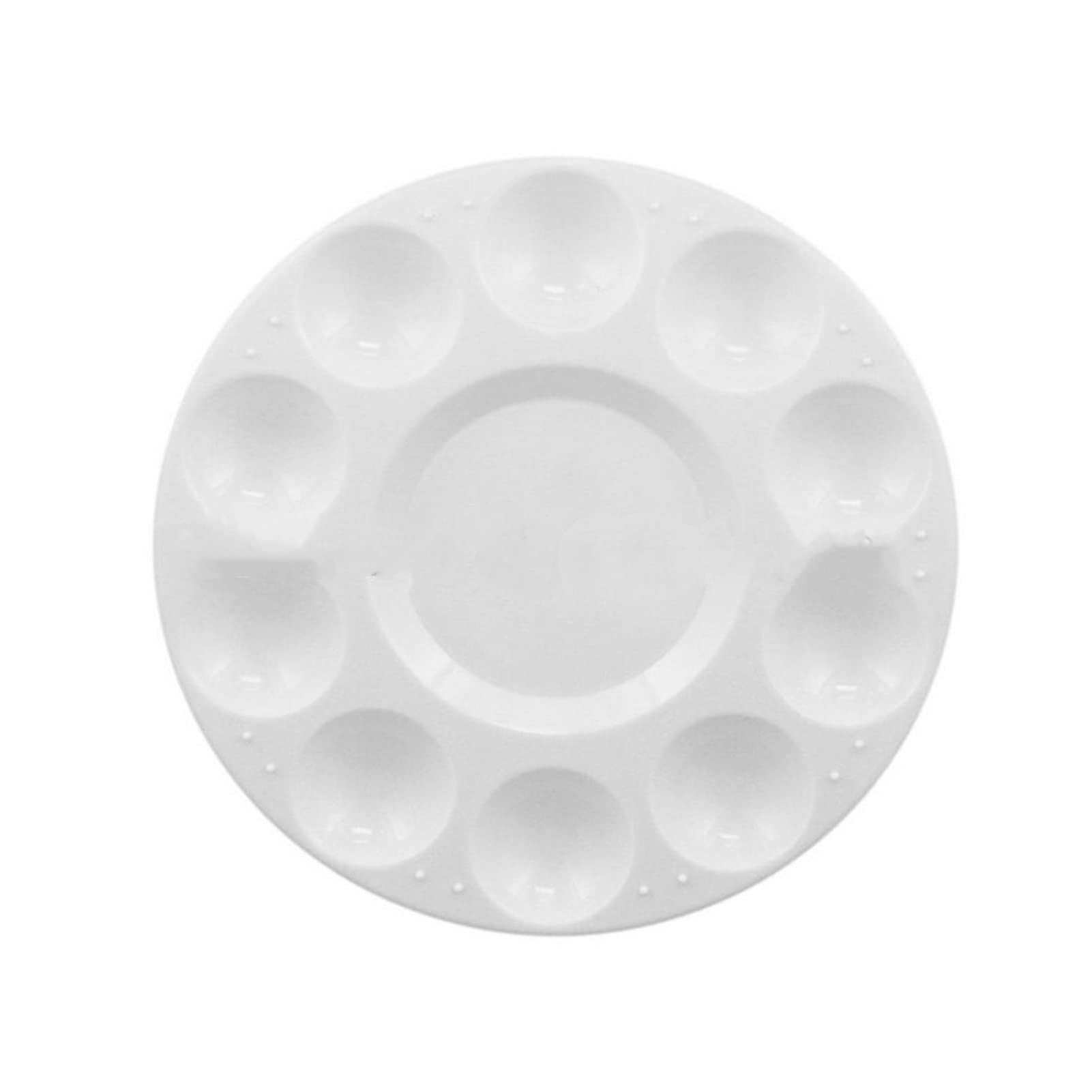 Palety farb 10 Design Paleta z tworzywa sztucznego Farba artystyczna Plastikowa taca do rysowania Paleta kolorów do akwareli olejnej Biała paleta malarska Taca z paletą farb (kolor: jak na zdjęciu,