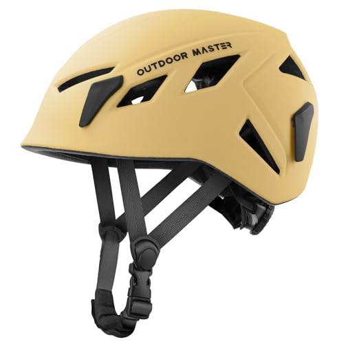 Image of OutdoorMaster Rock Climbing Helmet Adults Mountaineering Helmet Arborist Helmet Hiking Caving Search and Rescue Tree Climbing Helmet Adjustable