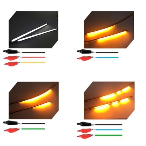 Trasero parada luz tira de luces para moto con intermitentes dinámicos de 45 cm 7