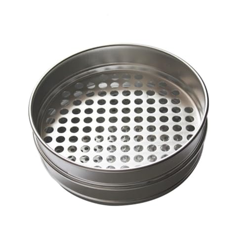 Tamis de test standard de laboratoire en aluminium diametre 220mm avec trou rond de 4mm